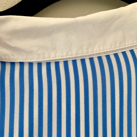 Draper James blue & white striped shirtdress - Picture 7 of 16